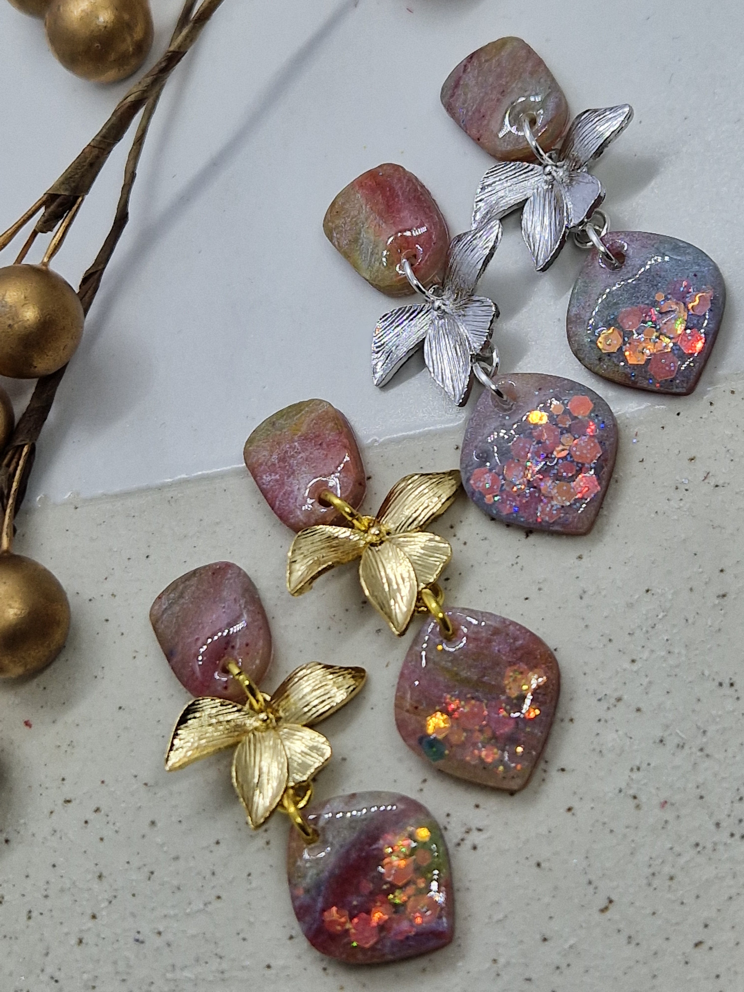 Oorbellen Dames || 'Mermaid' || Leafs