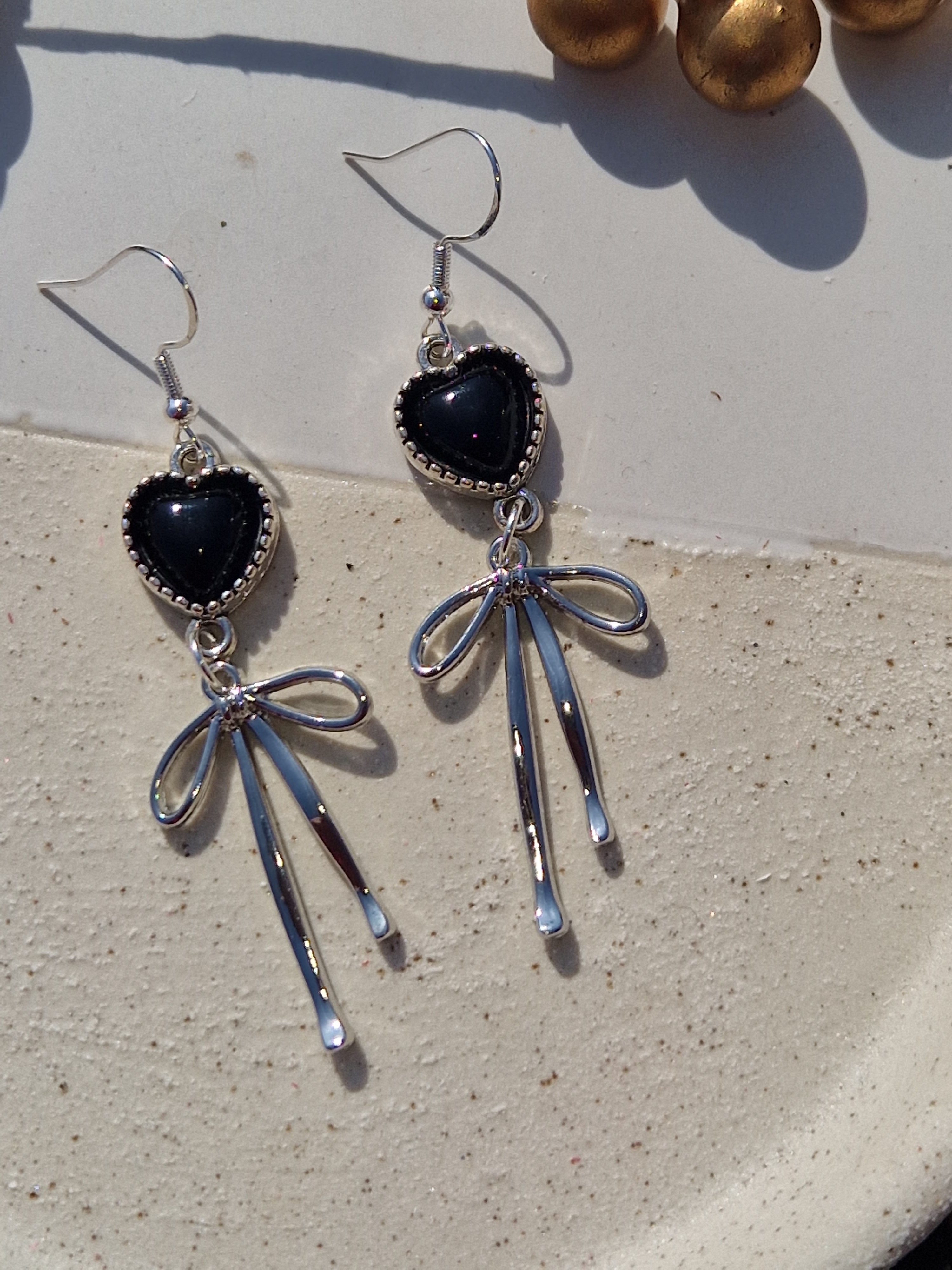 Oorbellen Dames || 'Sam' || Zilver Hartjes