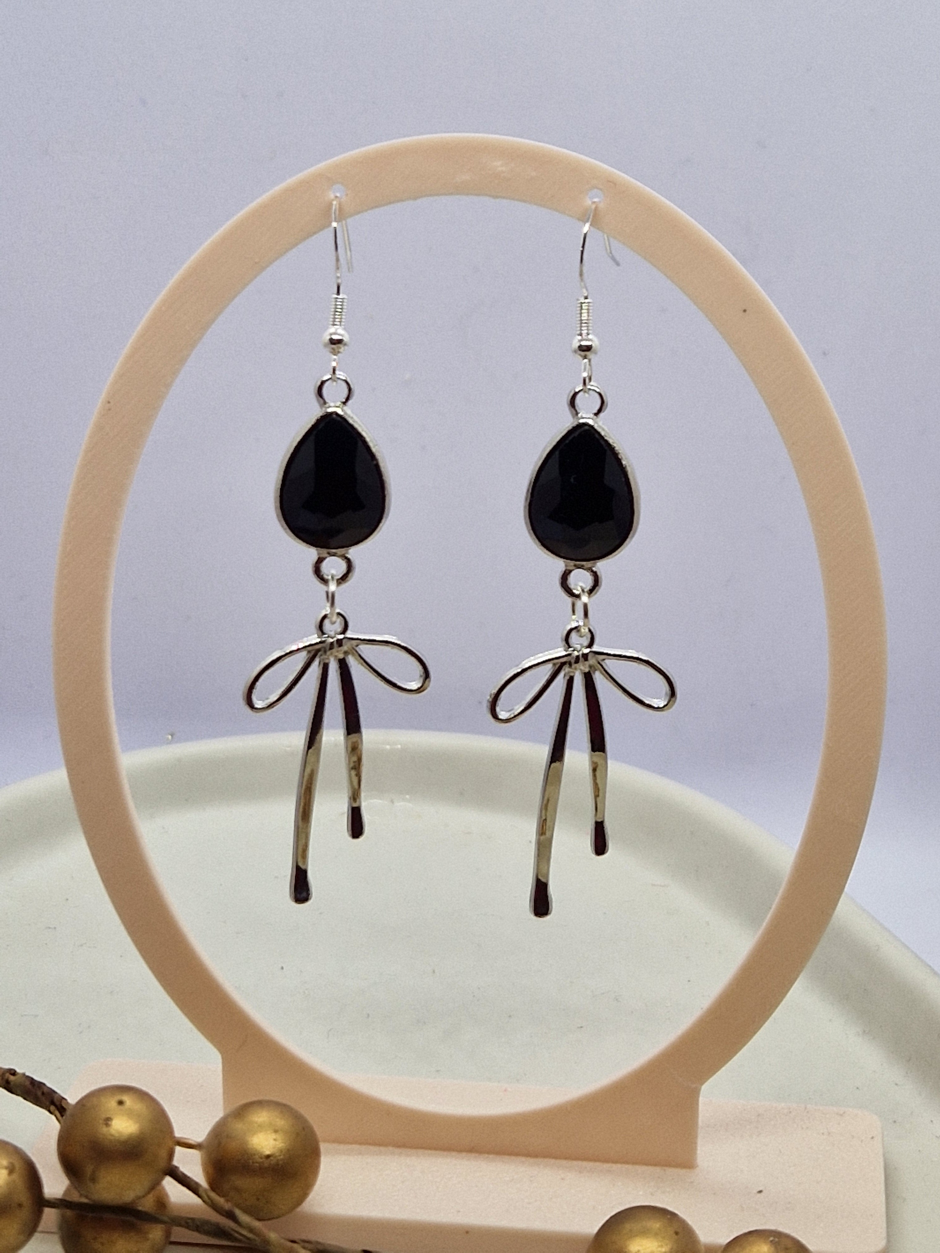 Oorbellen Dames || 'Sam' || Zilver Strik
