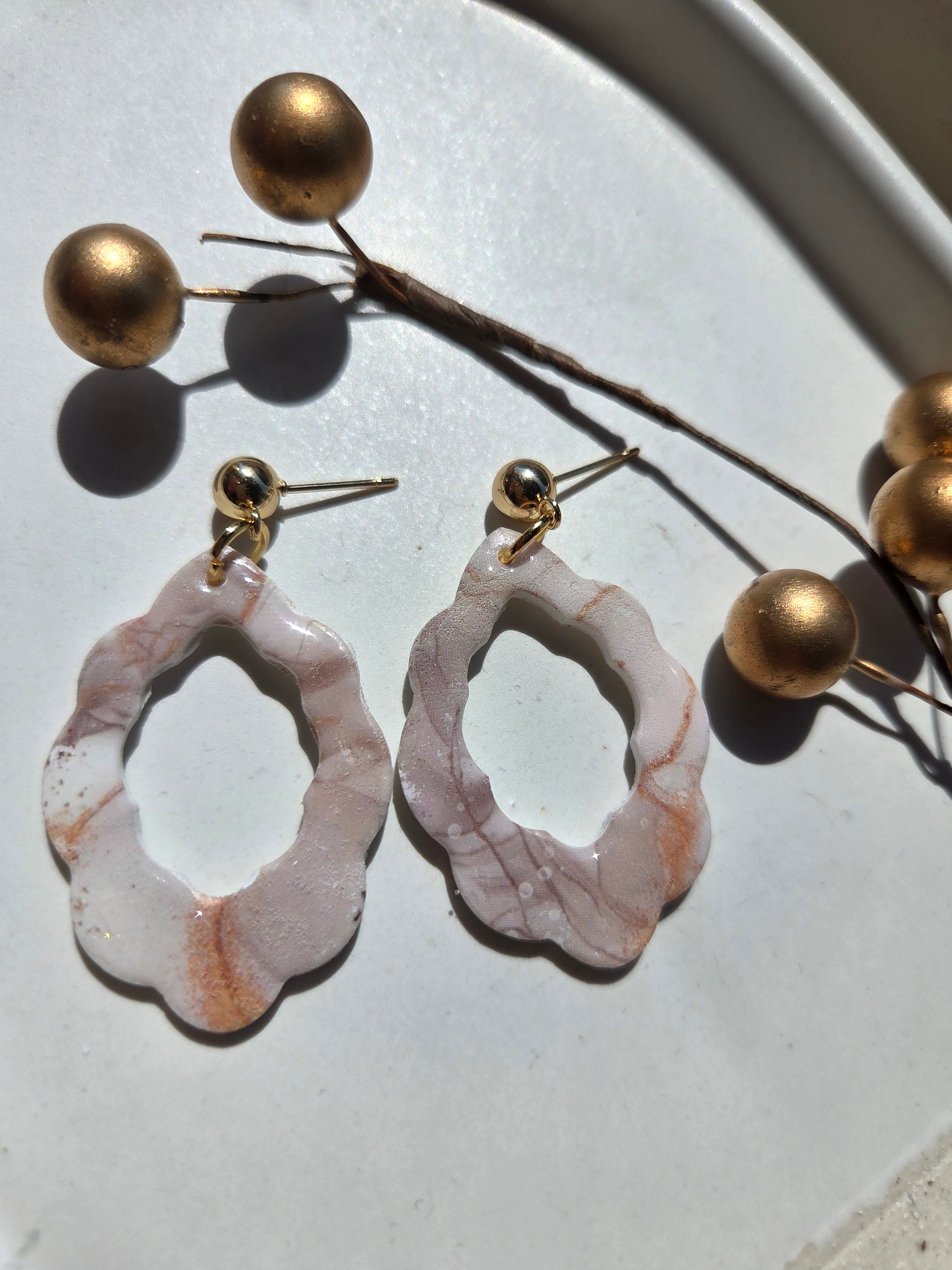 Oorbellen Dames || 'Abu Dhabi' || Wolk