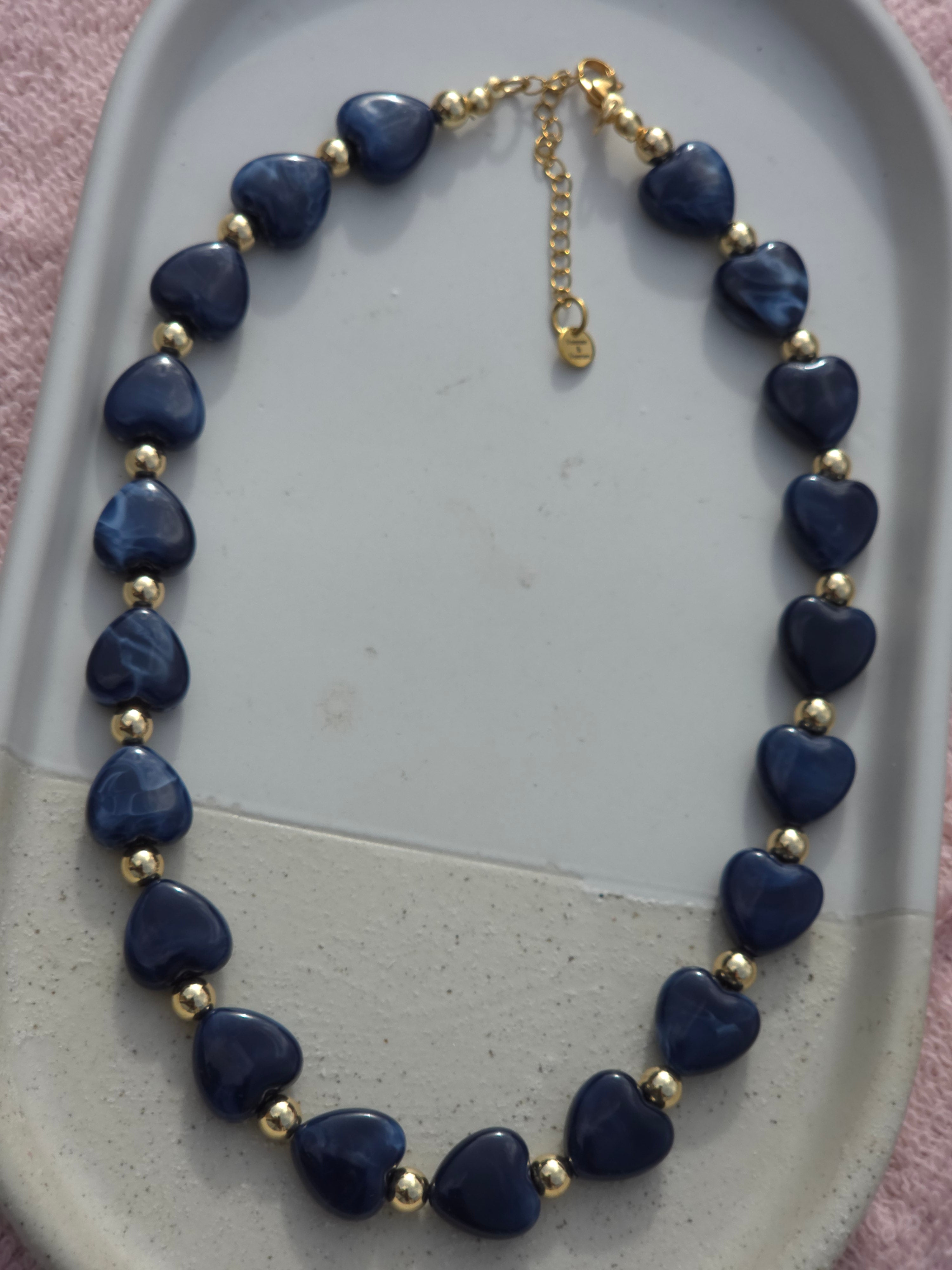 Ketting Dames || 'Hartjes' || 12mm