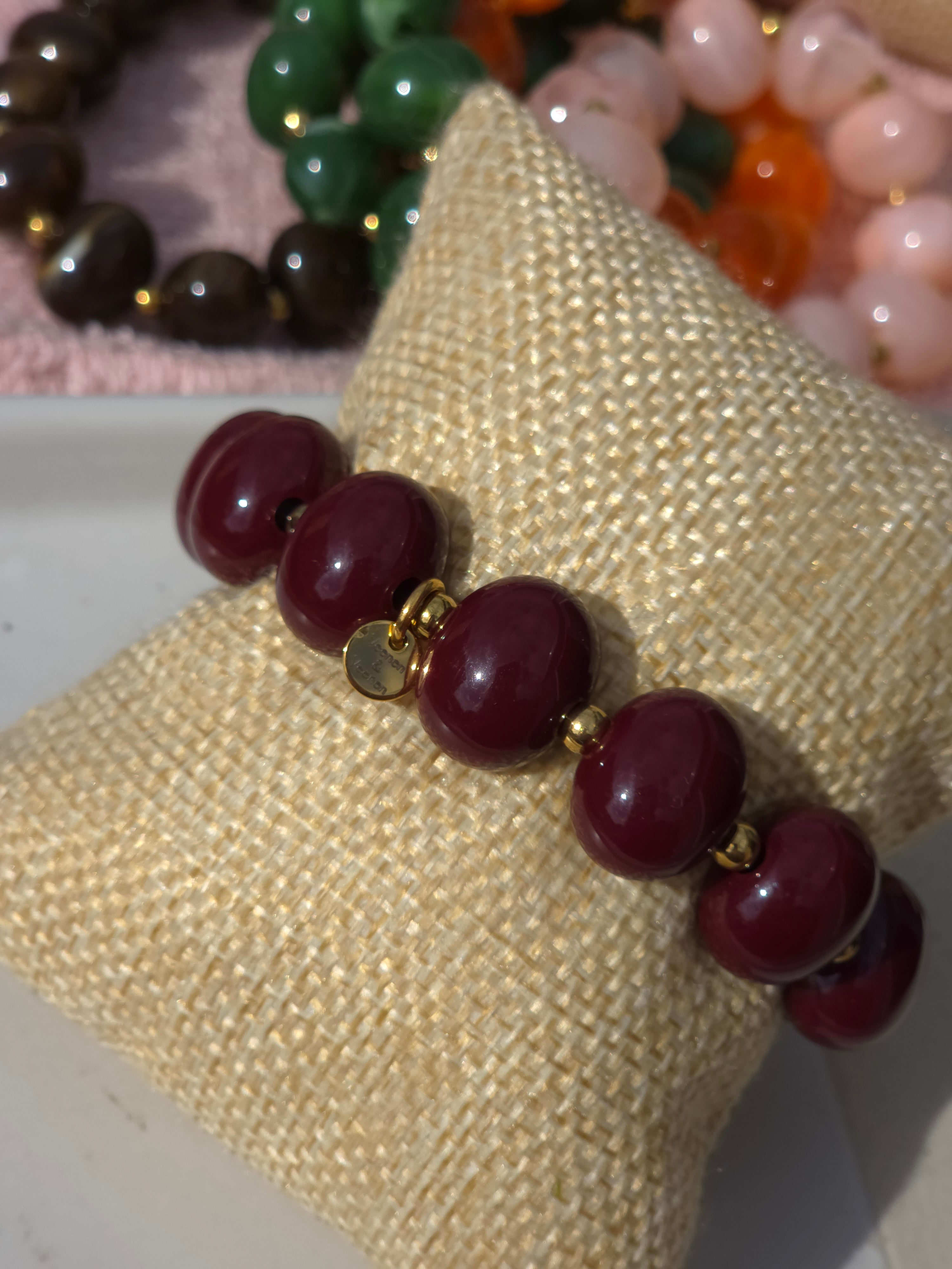Armband Dames Ovals 15x10mm kralen