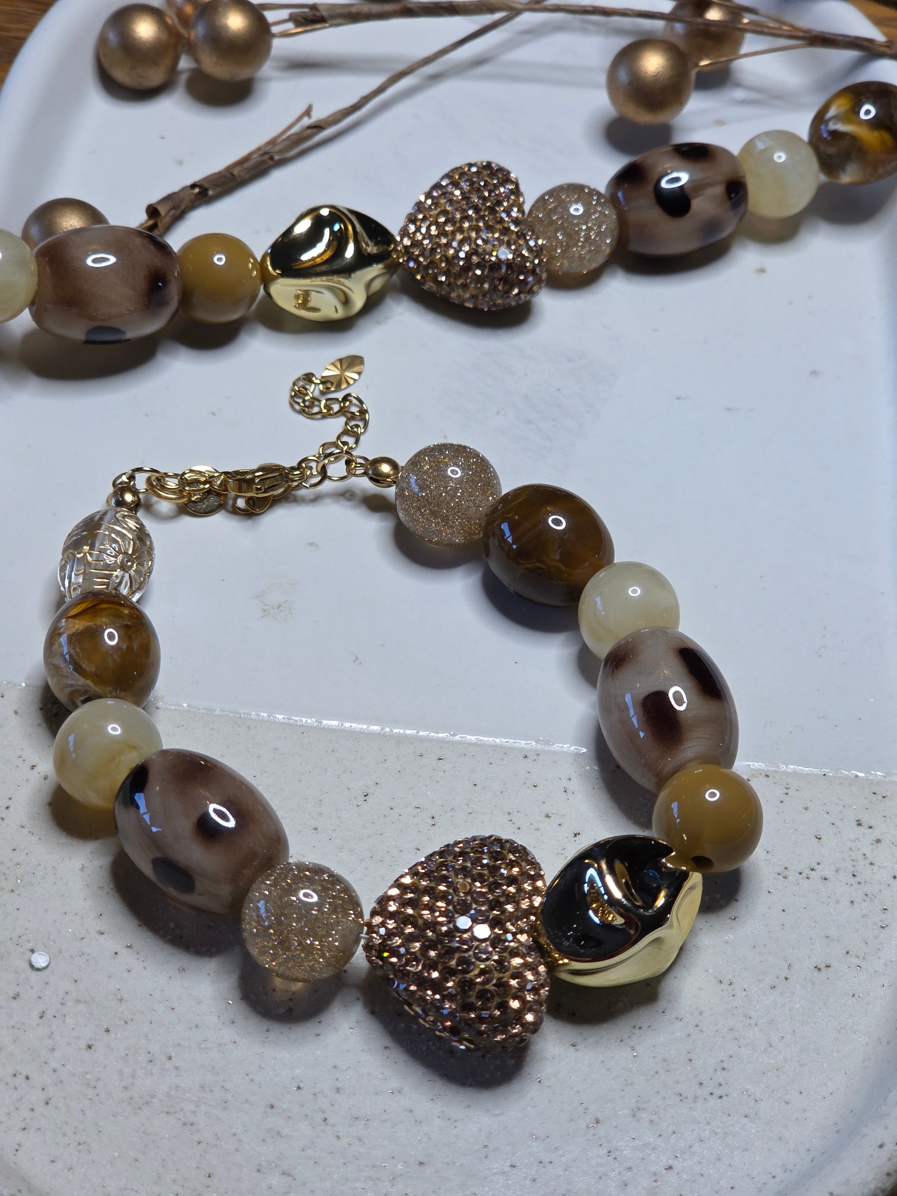 Armband Dames || 'Panter Brown' || Verstelbaar