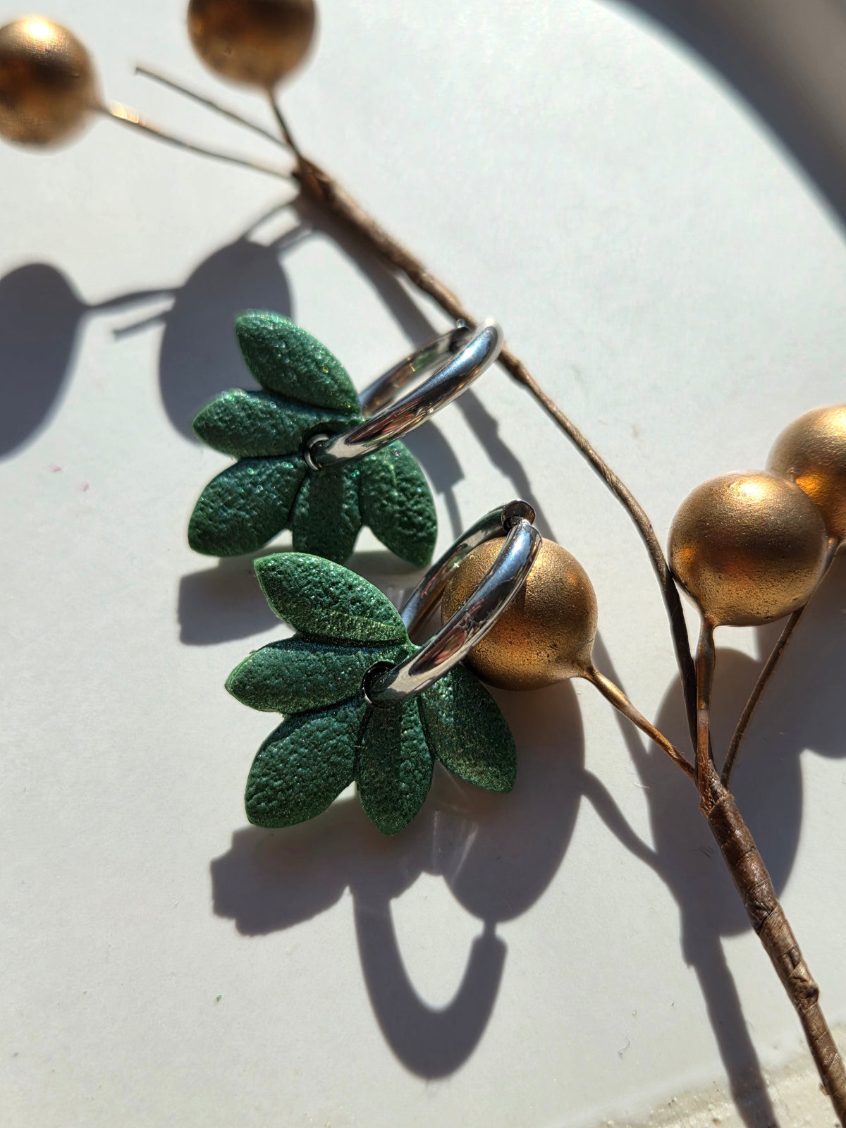 Oorbellen Dames || 'Emmerald' || Creolen Lotus
