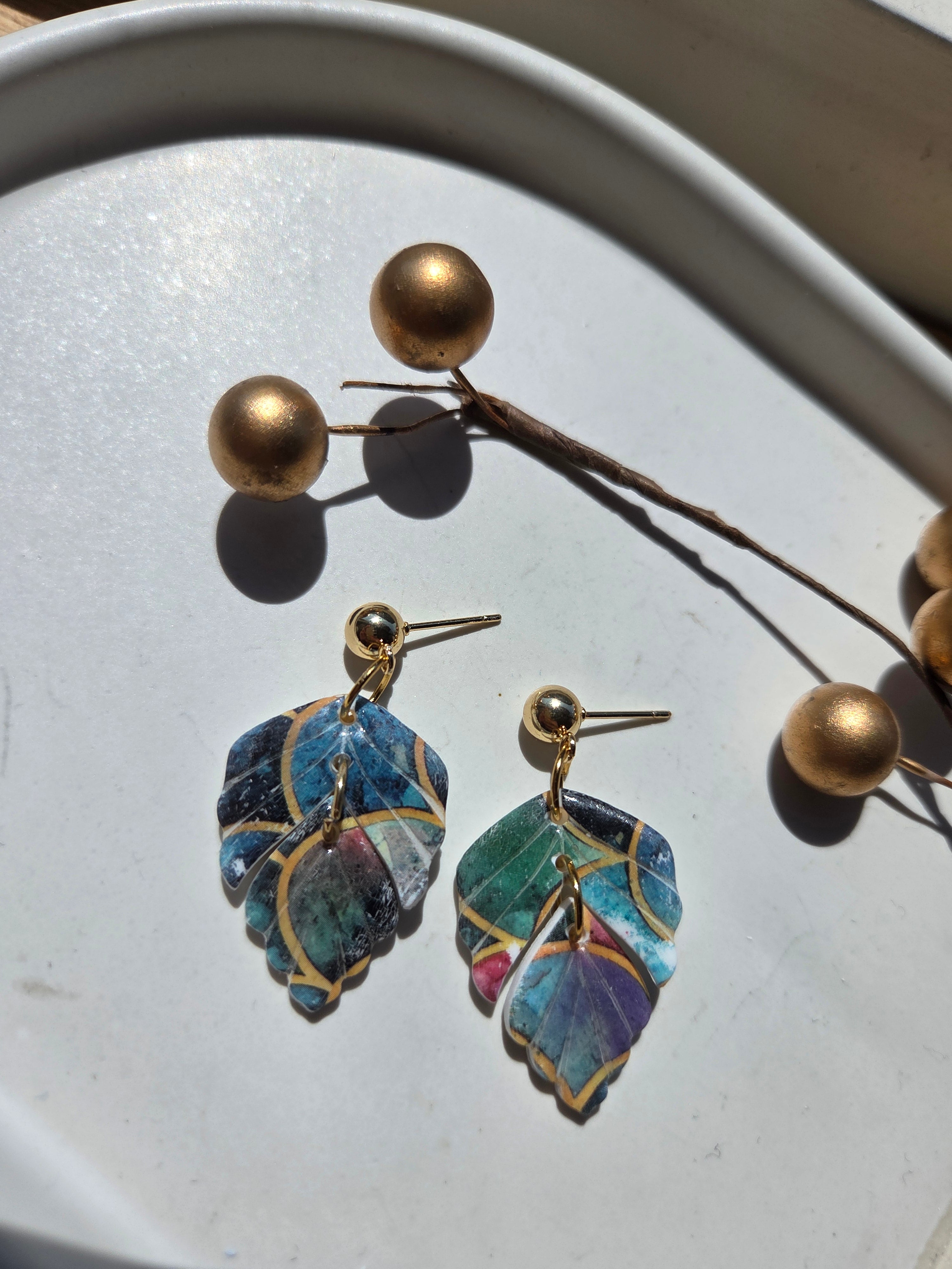 Oorbellen Dames || 'Cora' || Leafs