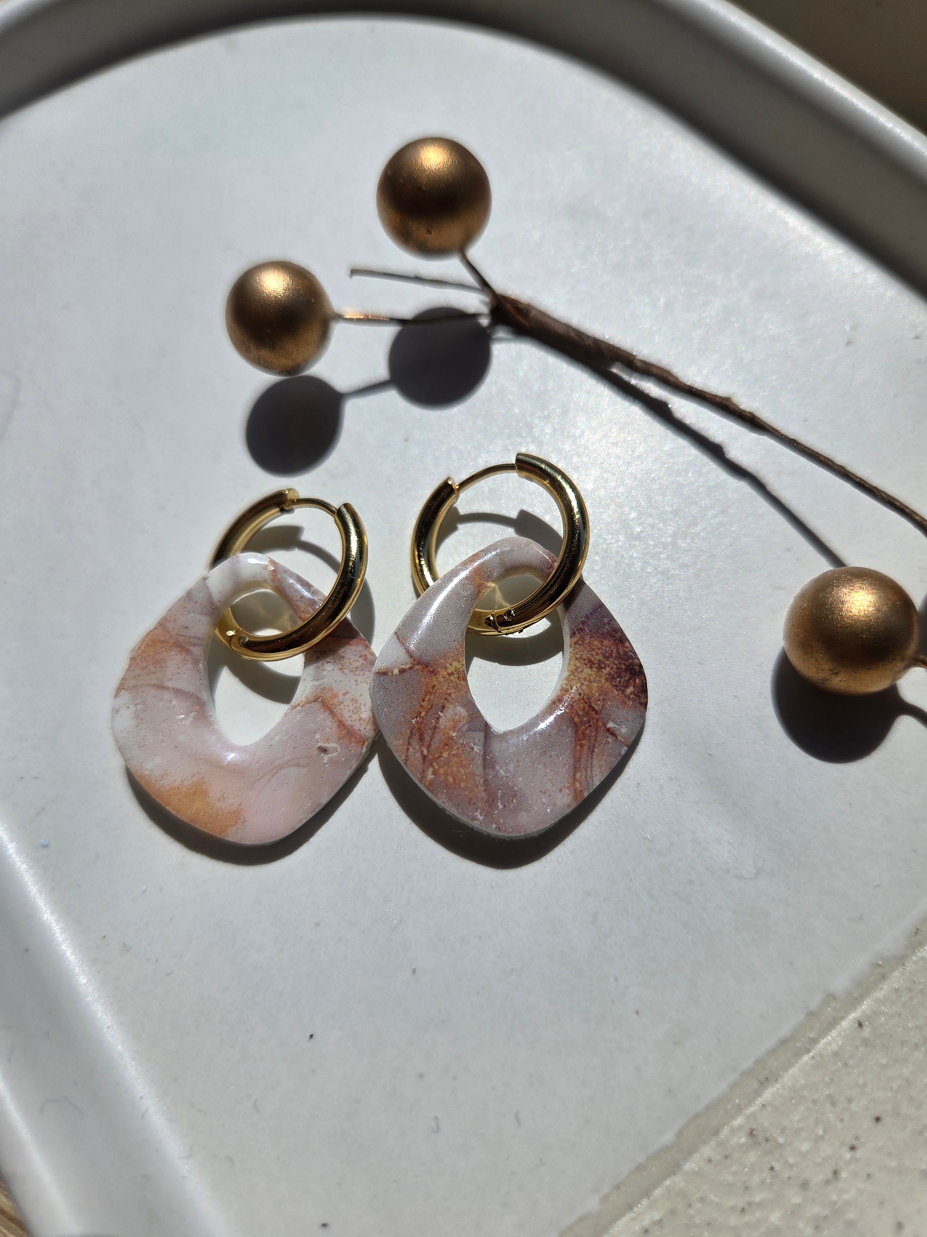 Oorbellen Dames || 'Abu Dhabi' || Creolen Drops