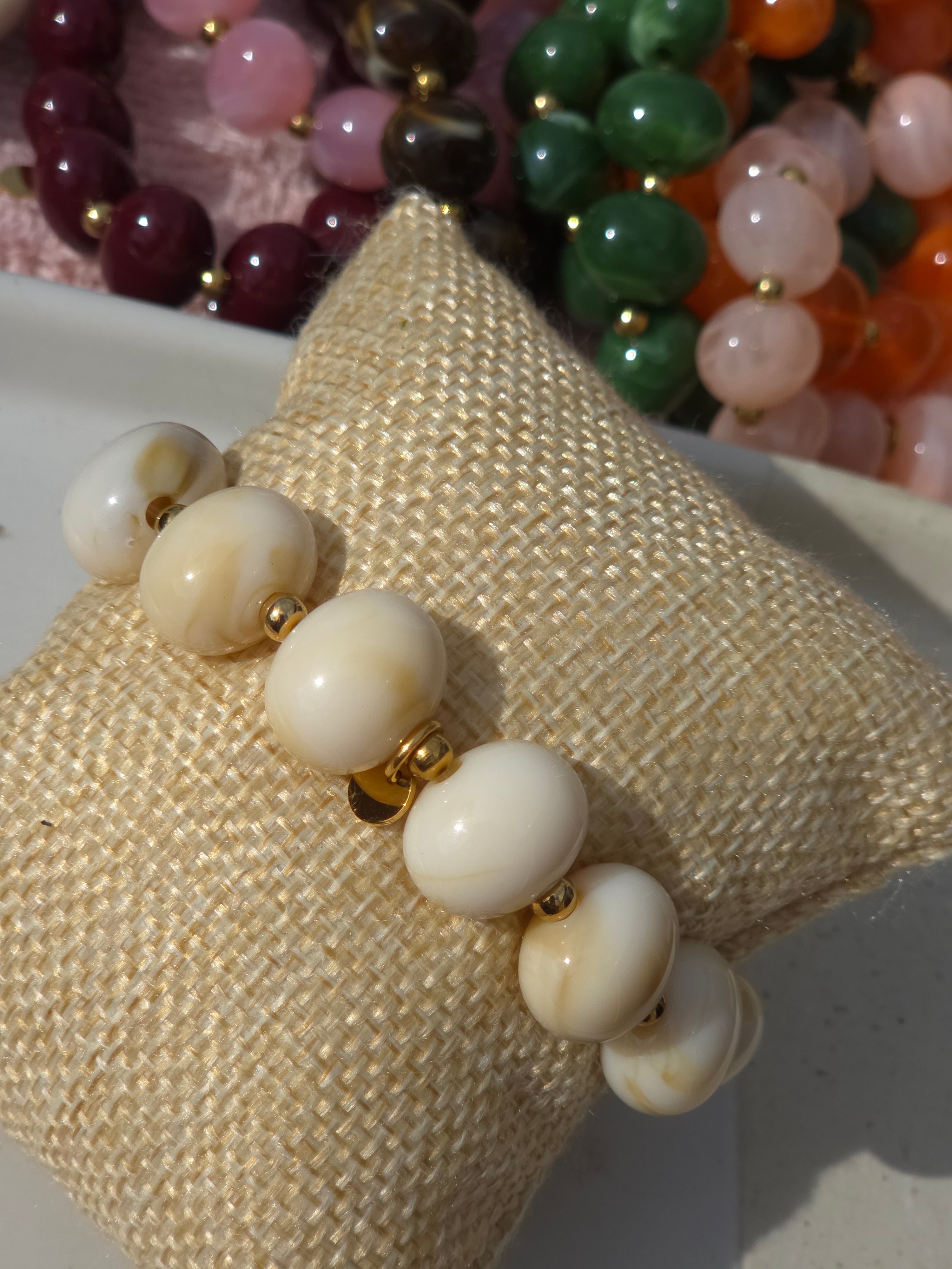 Armband Dames Ovals 15x10mm kralen