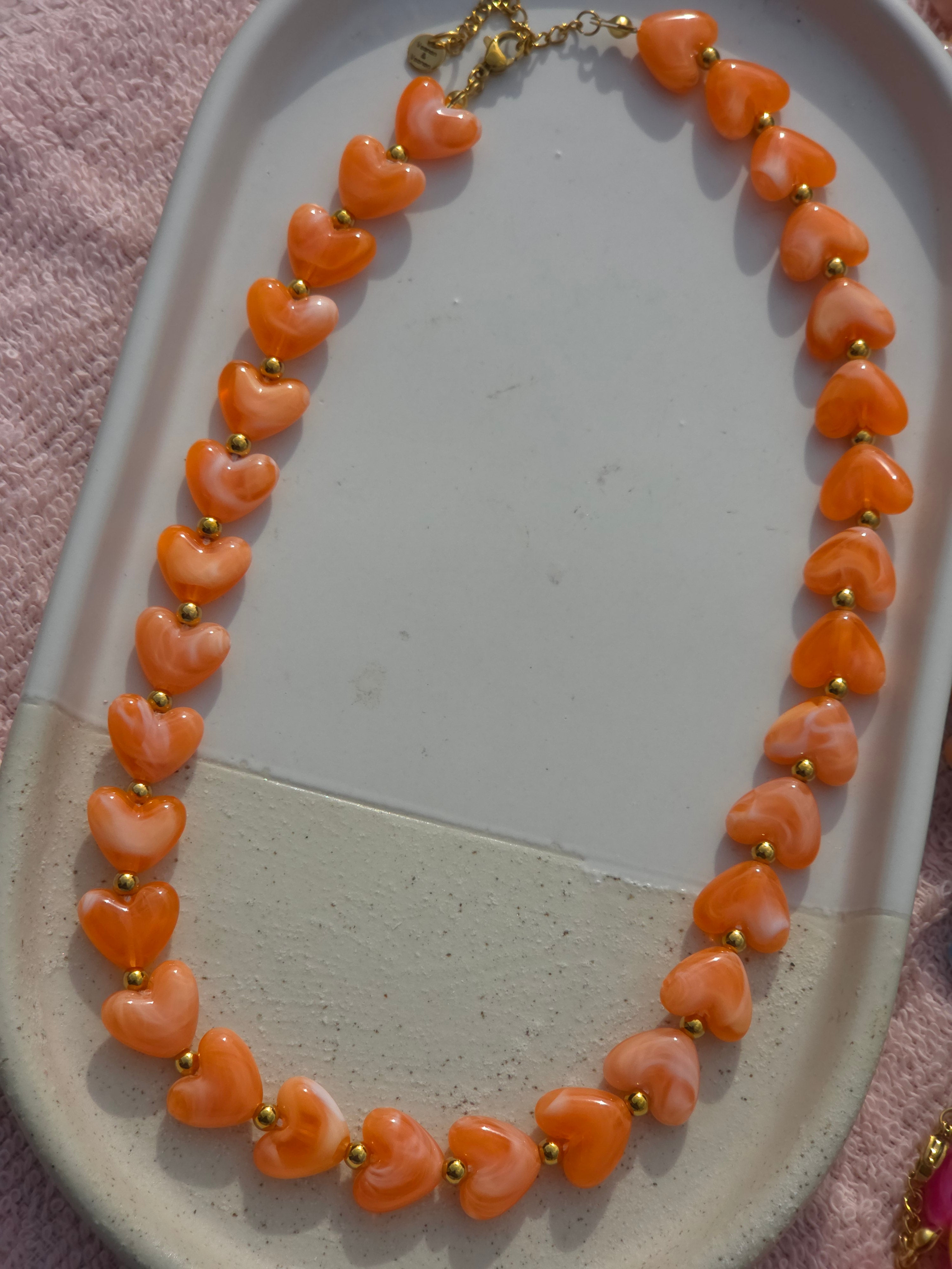 Ketting Dames || 'Hartjes' || 10mm