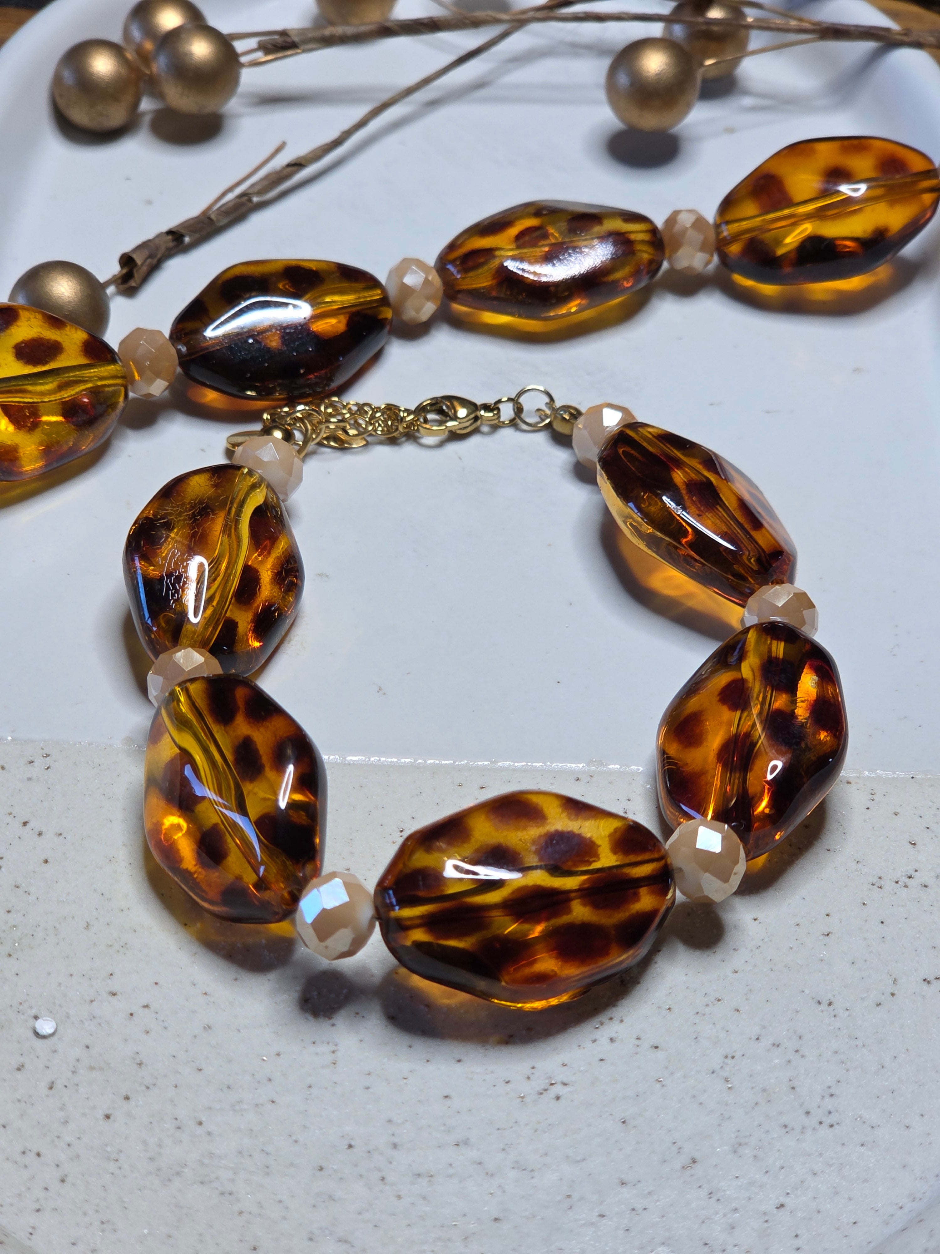 Armband Dames || 'Panter' || Verstelbaar