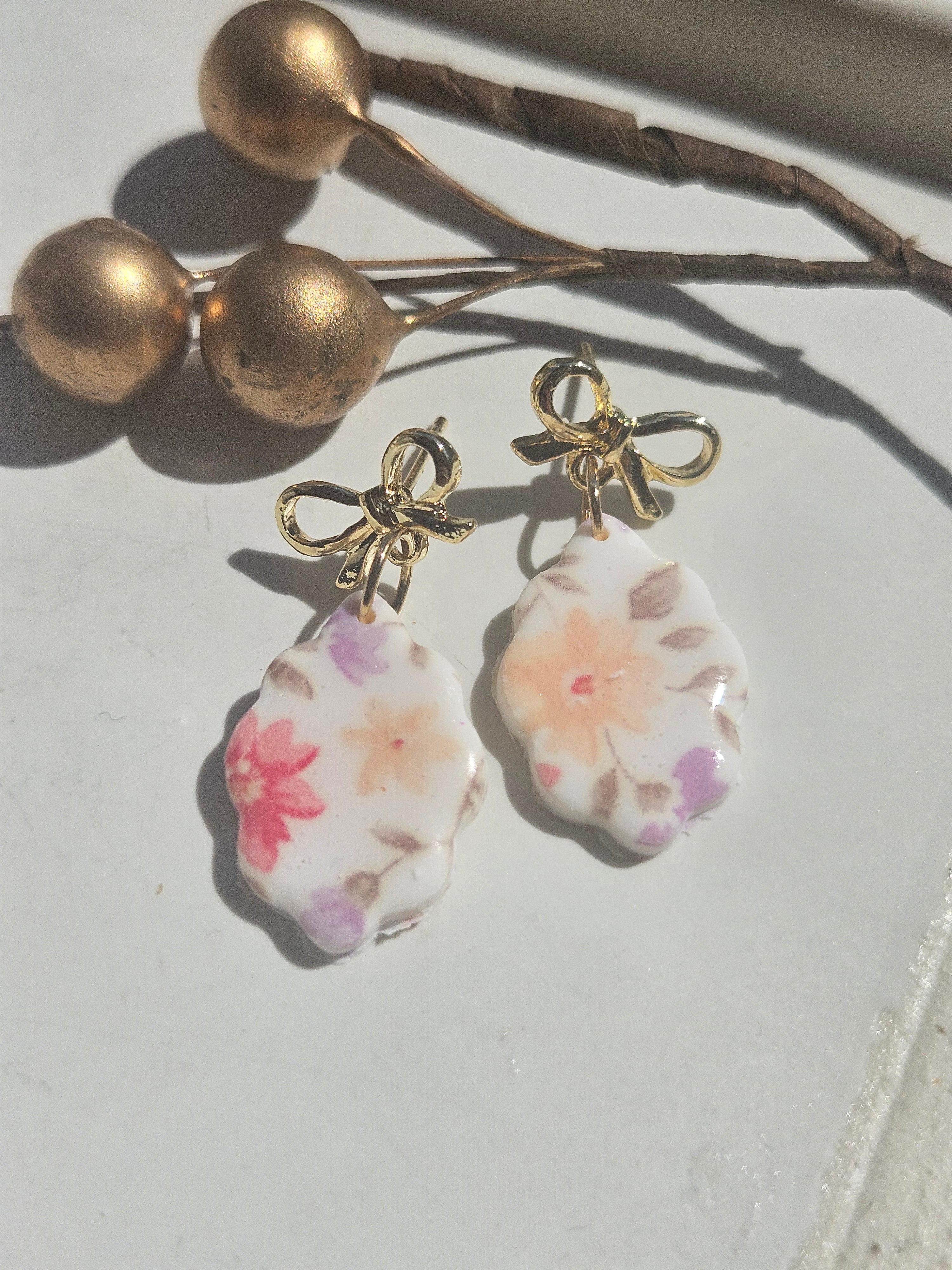 Oorbellen Dames || 'Flower' || Wolkje Multicolor