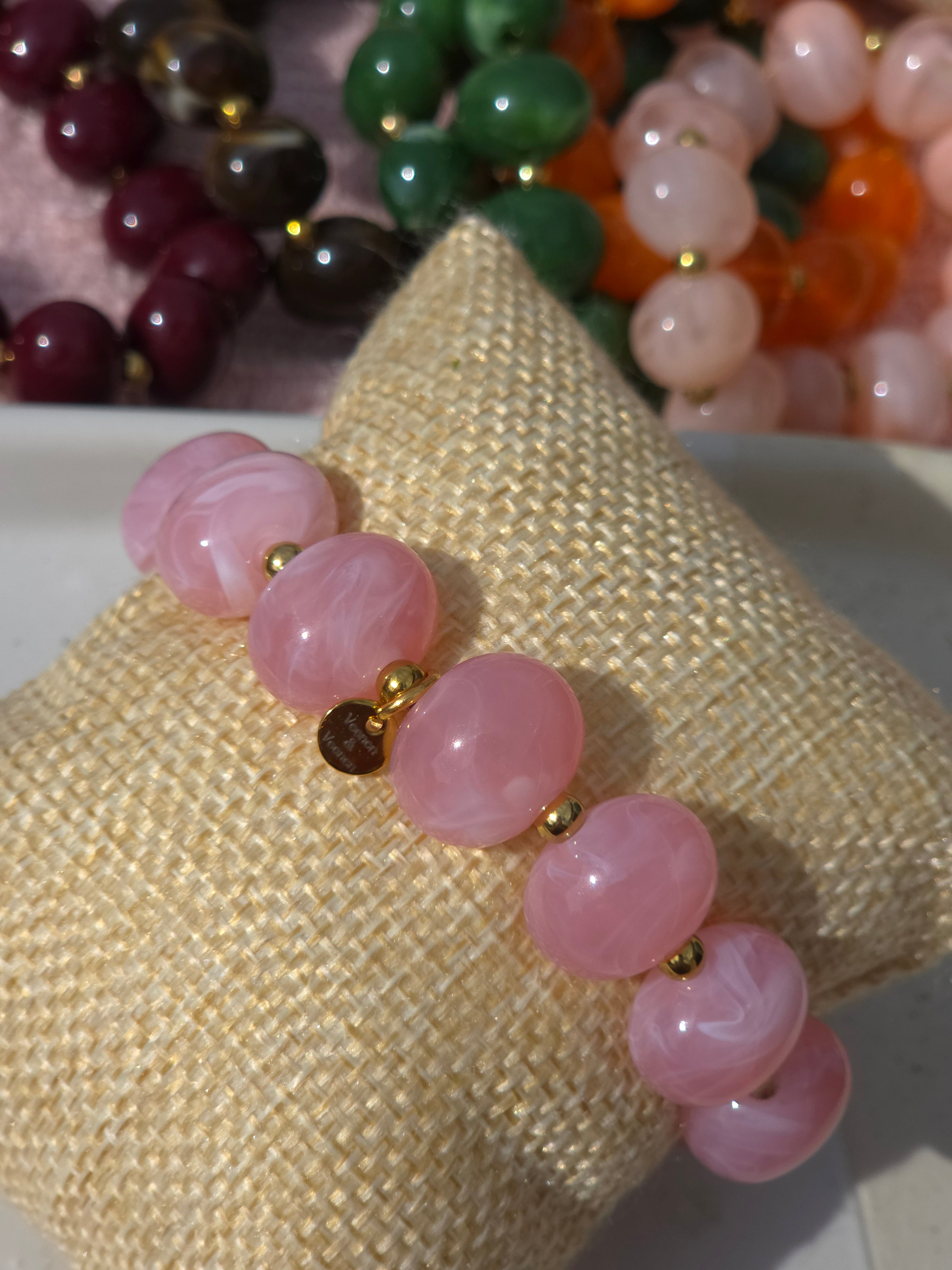 Armband Dames Ovals 15x10mm kralen