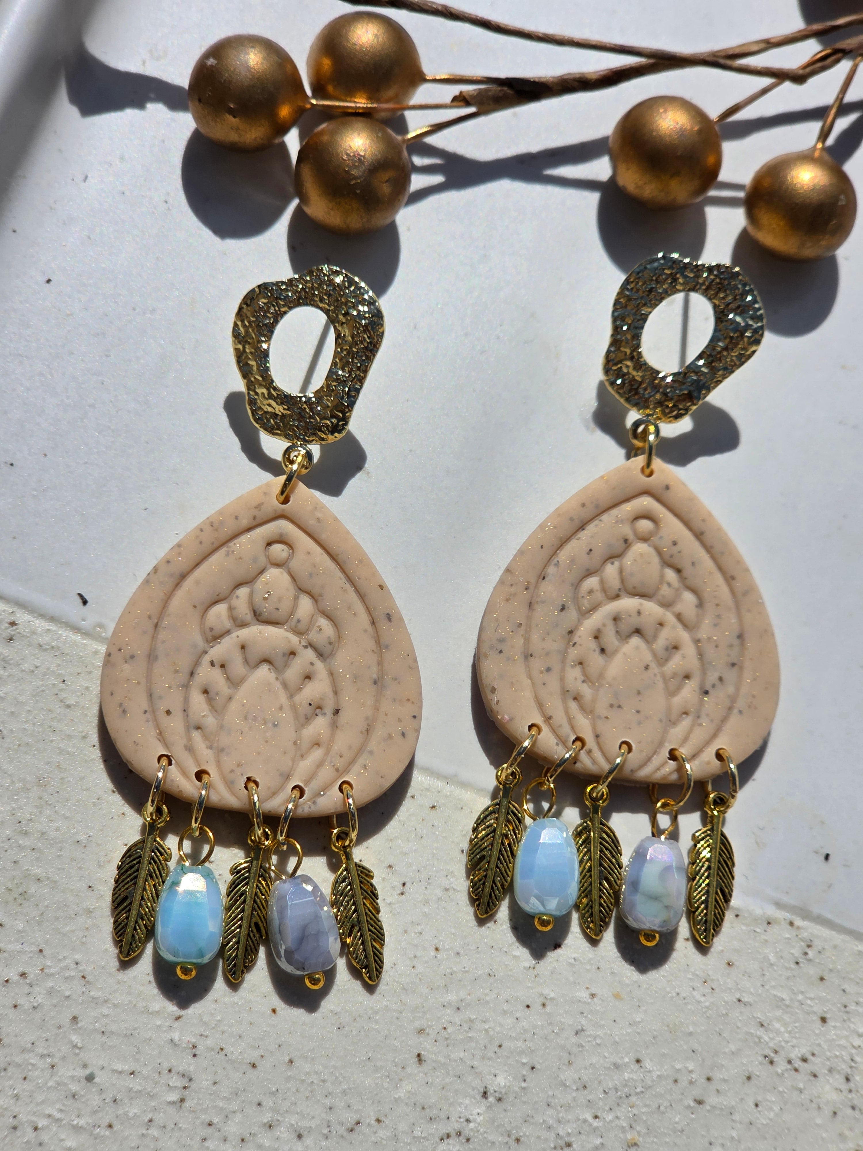 Oorbellen Dames || 'Nova' || Feathers
