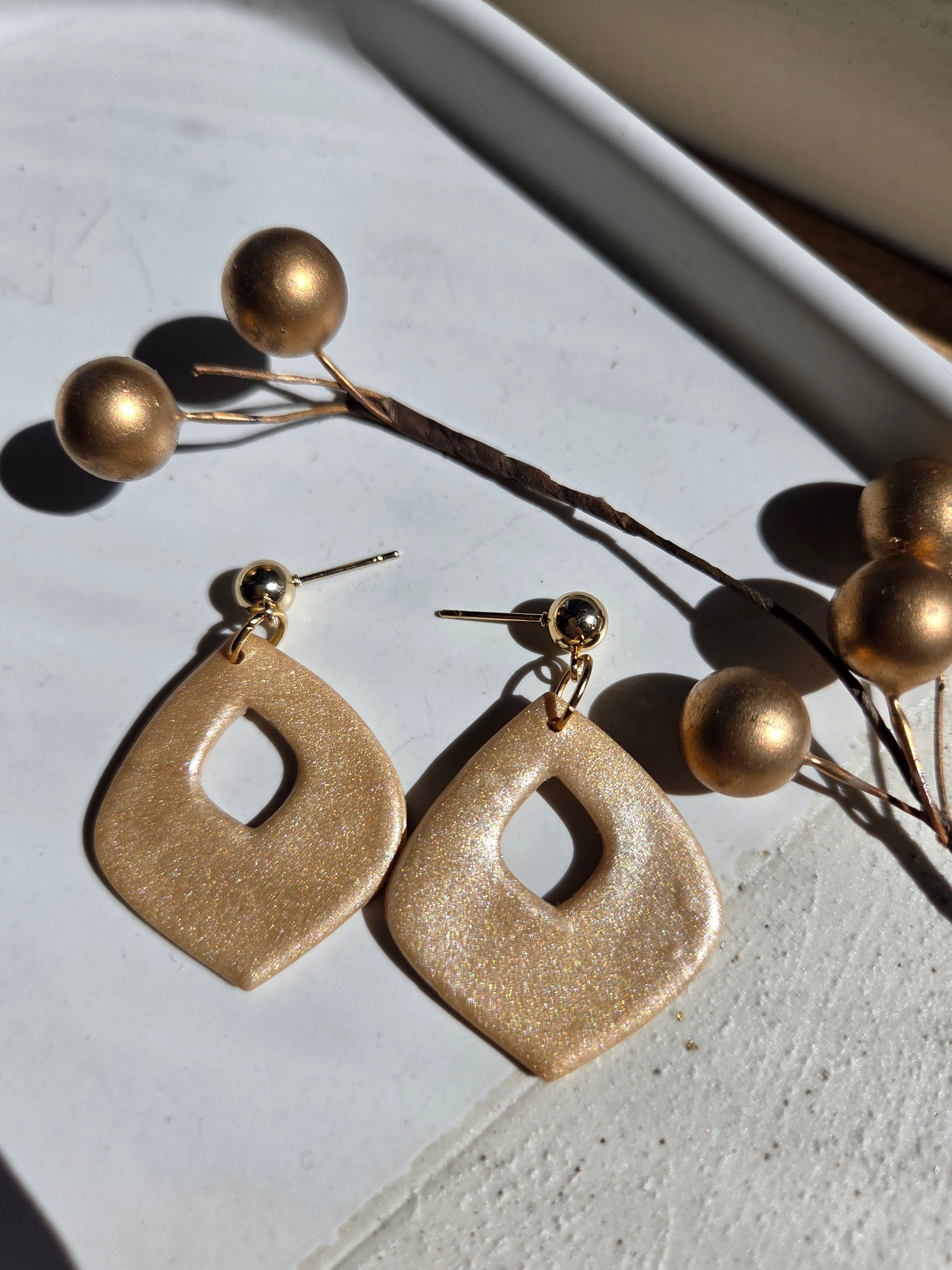 Oorbellen Dames || 'Crema' || Drops