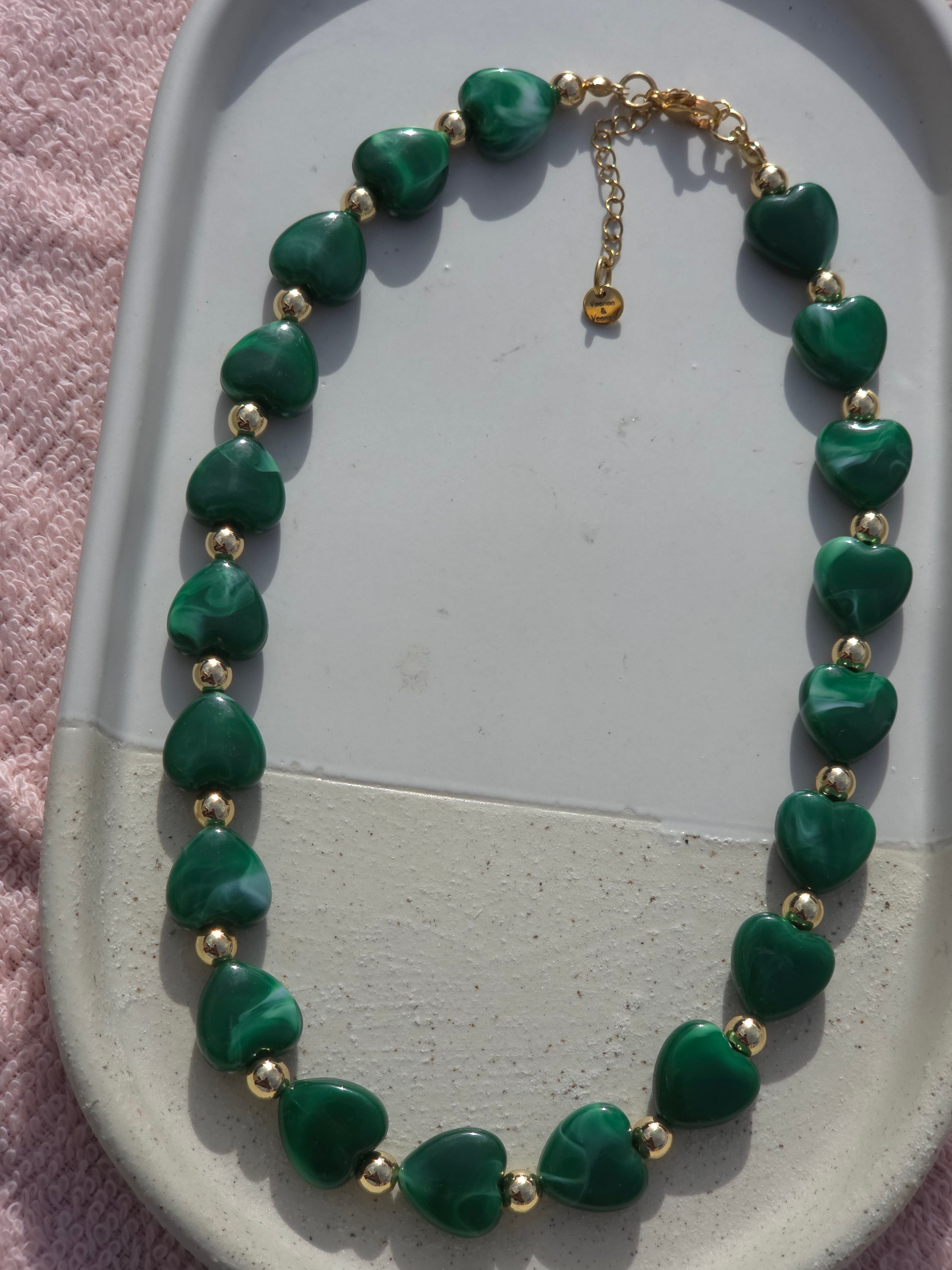 Ketting Dames || 'Hartjes' || 12mm