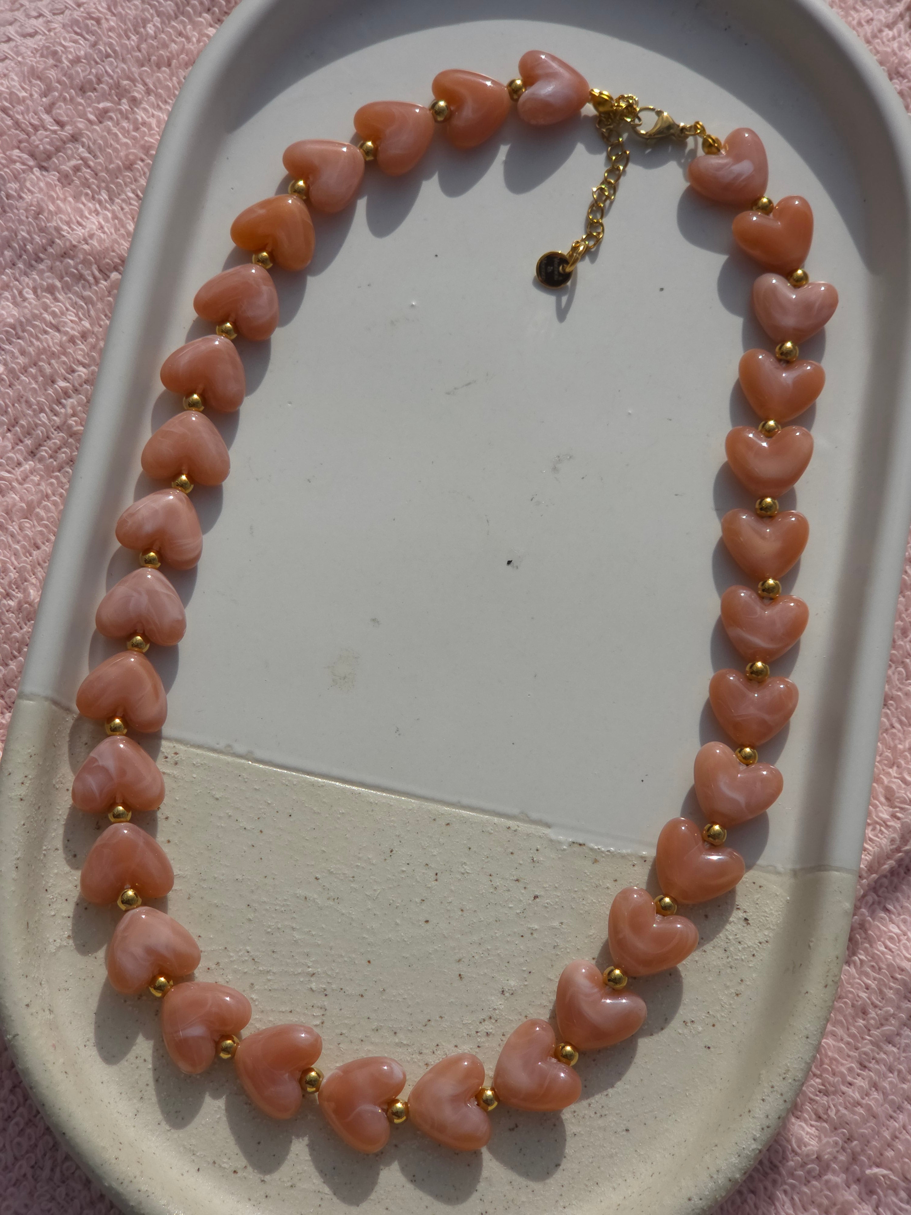 Ketting Dames || 'Hartjes' || 10mm