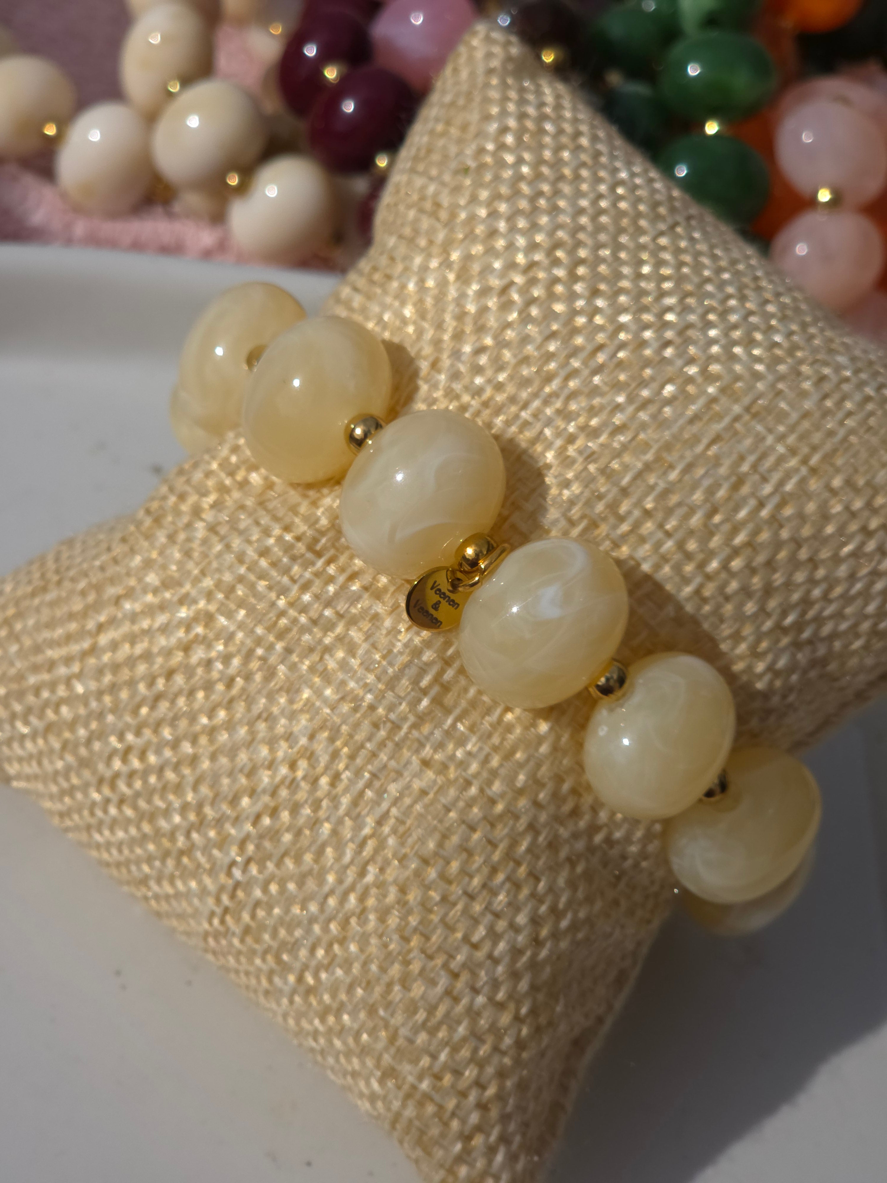 Armband Dames Ovals 15x10mm kralen
