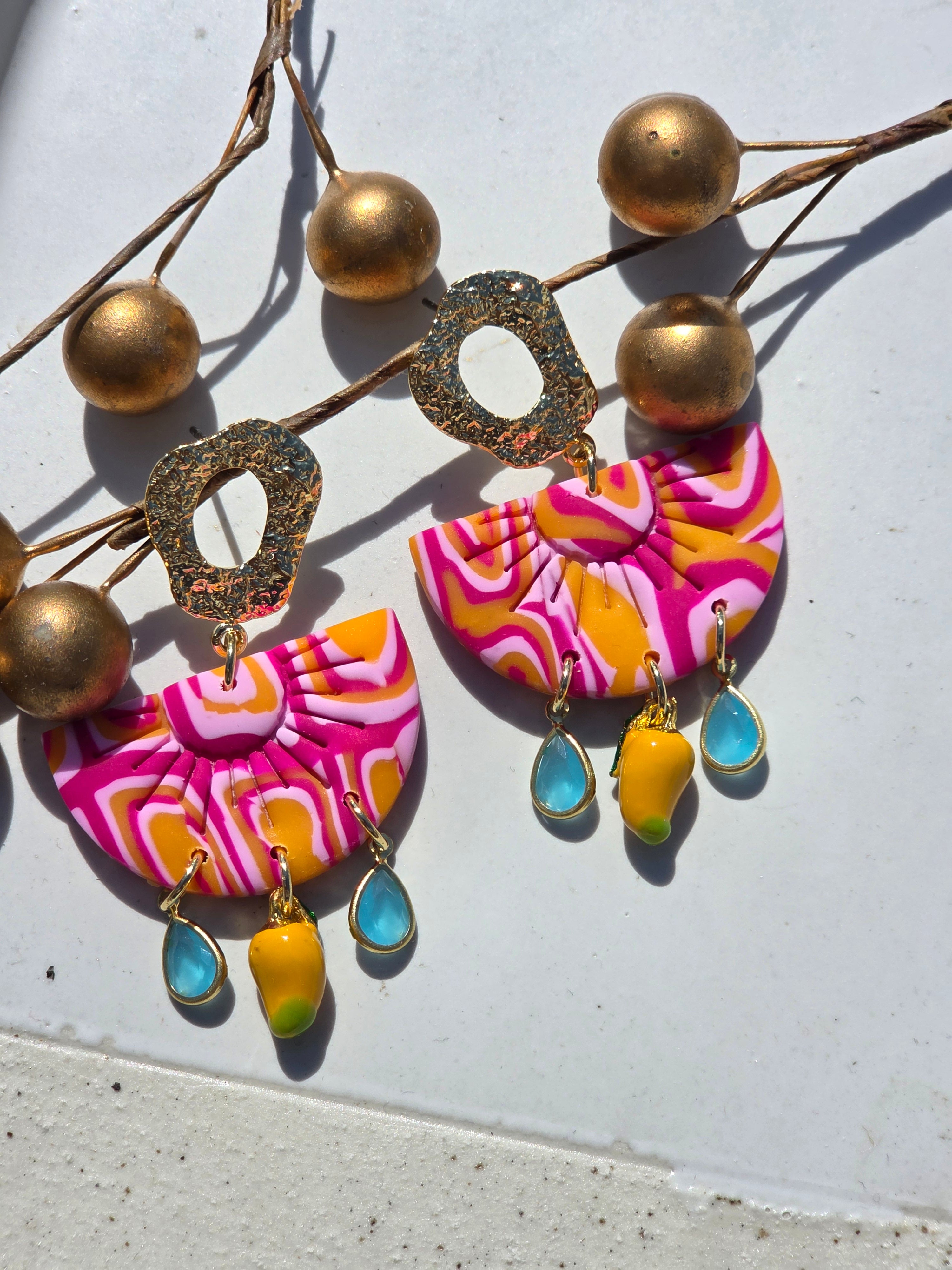 Oorbellen Dames || 'Fruity' || Mango