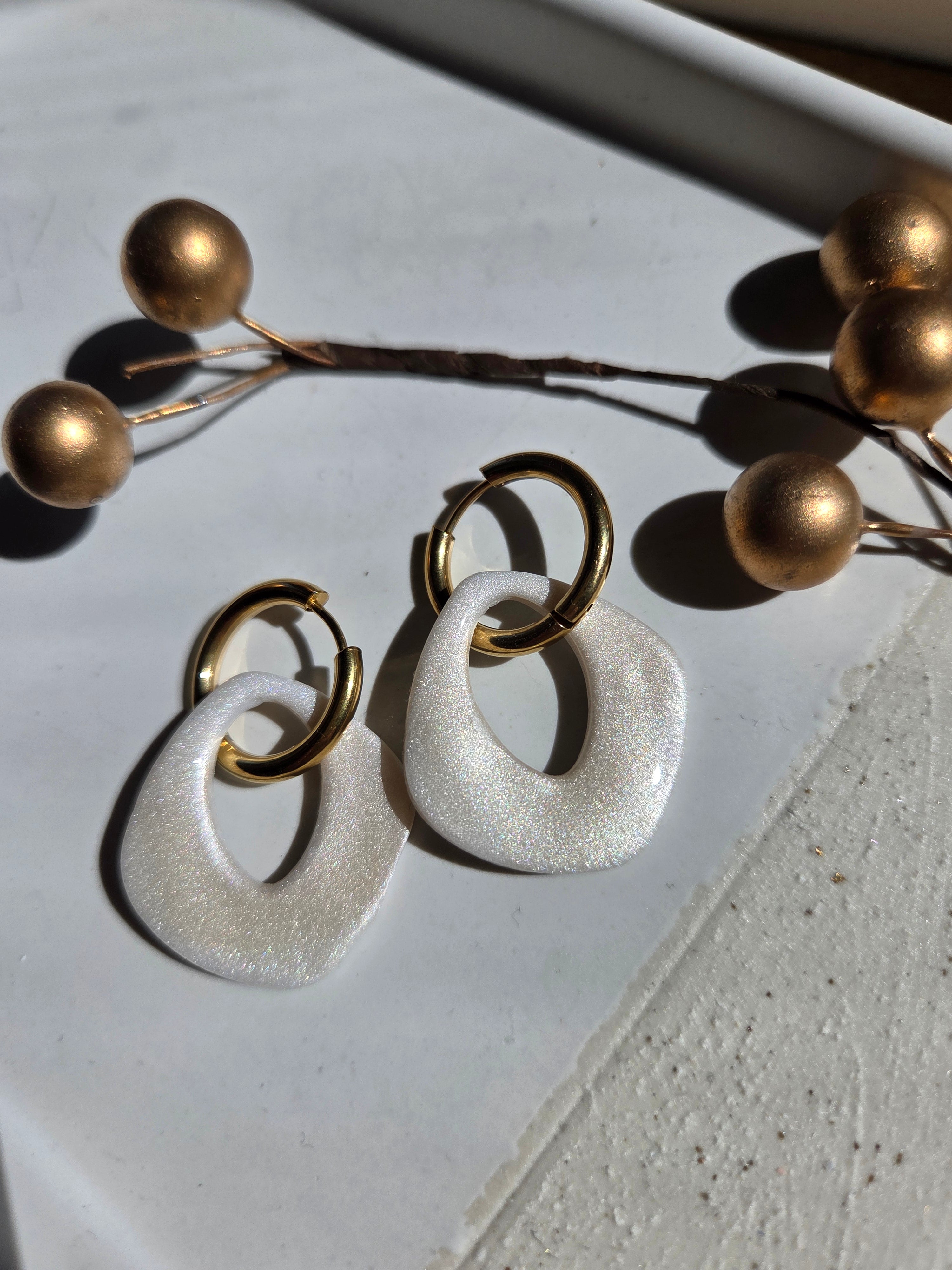 Oorbellen Dames || 'Crema' || Creolen