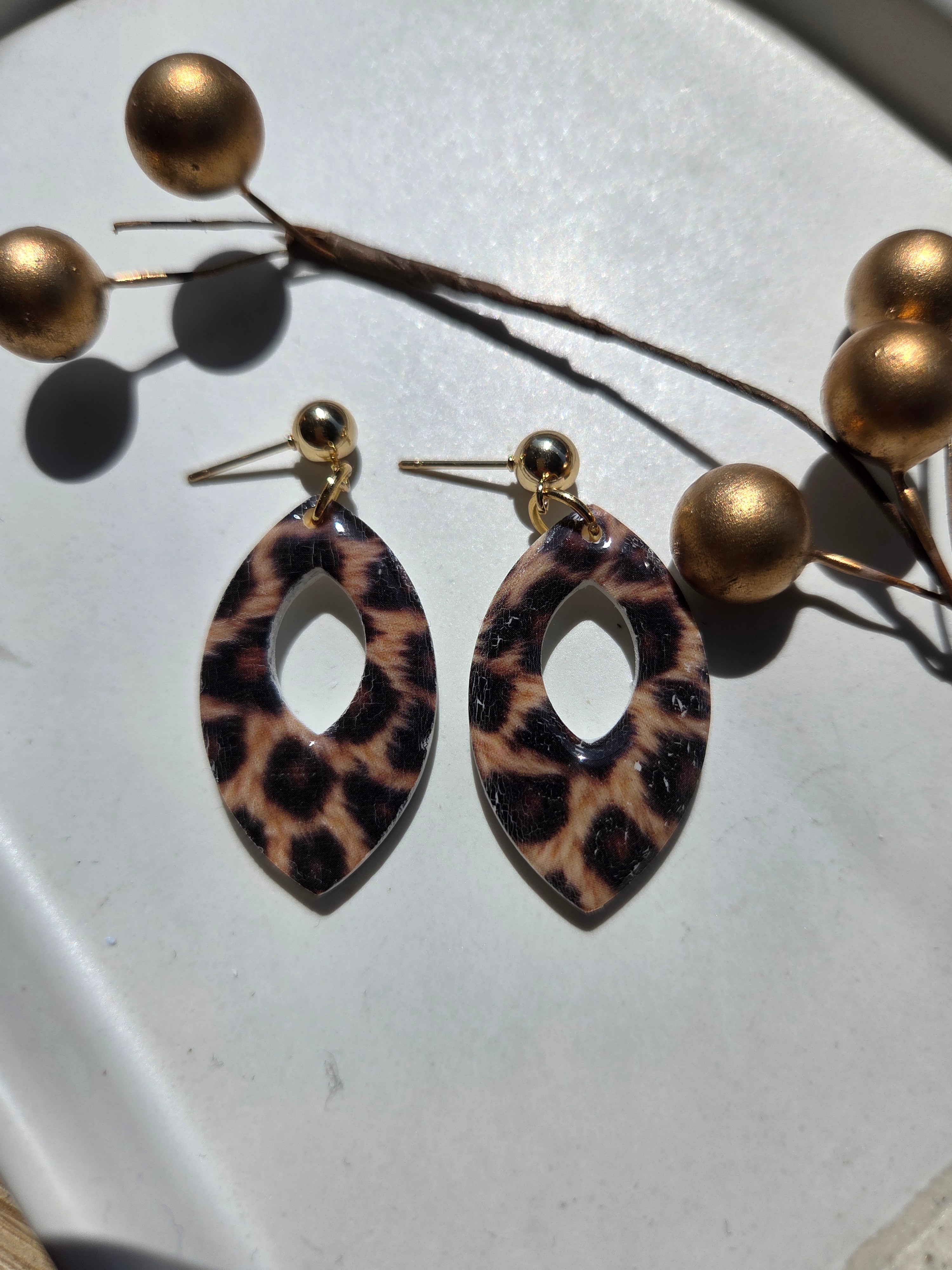 Oorbellen Dames || 'Panter' || Ovals