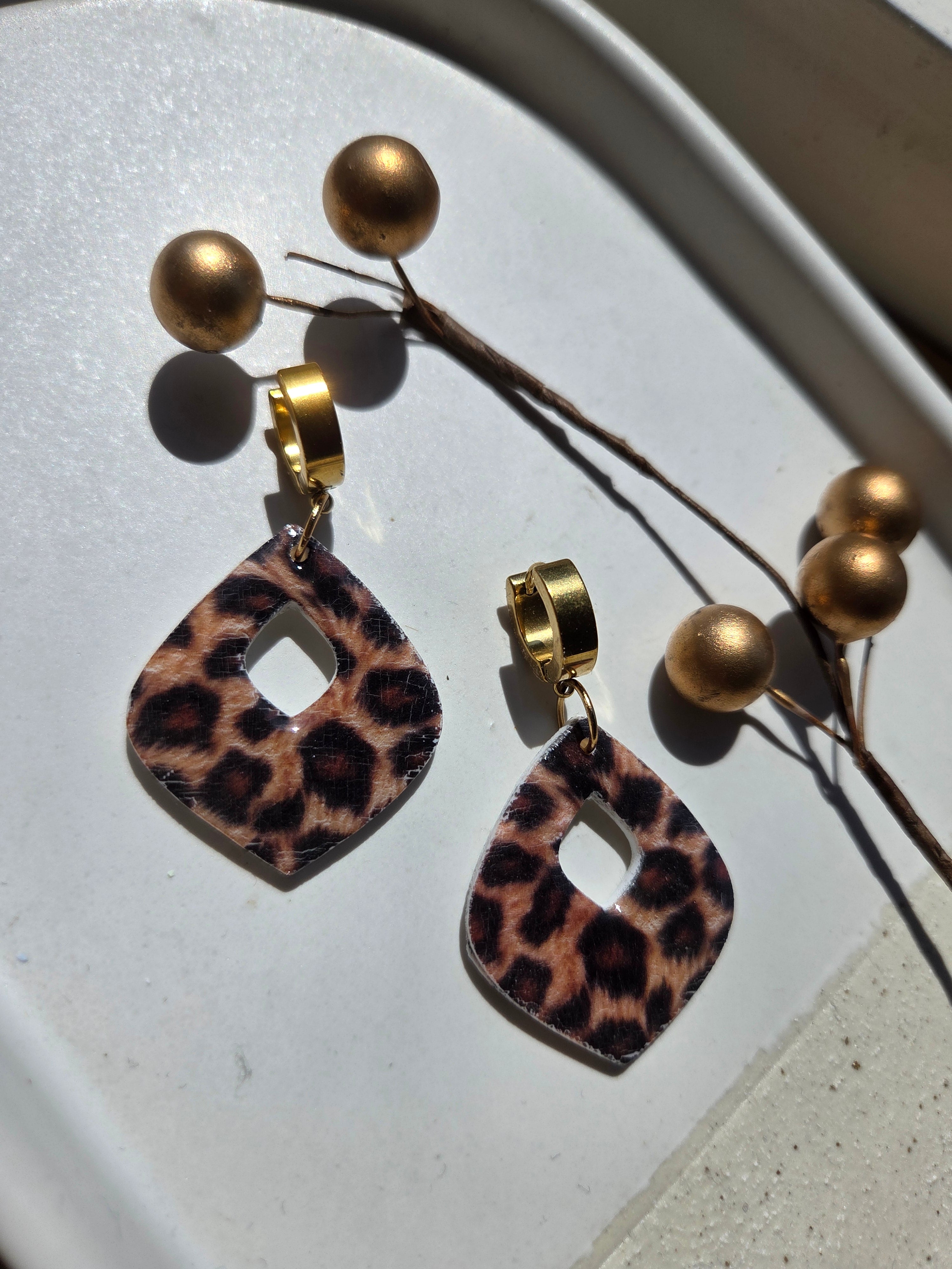 Oorbellen Dames || 'Panter' || Drops