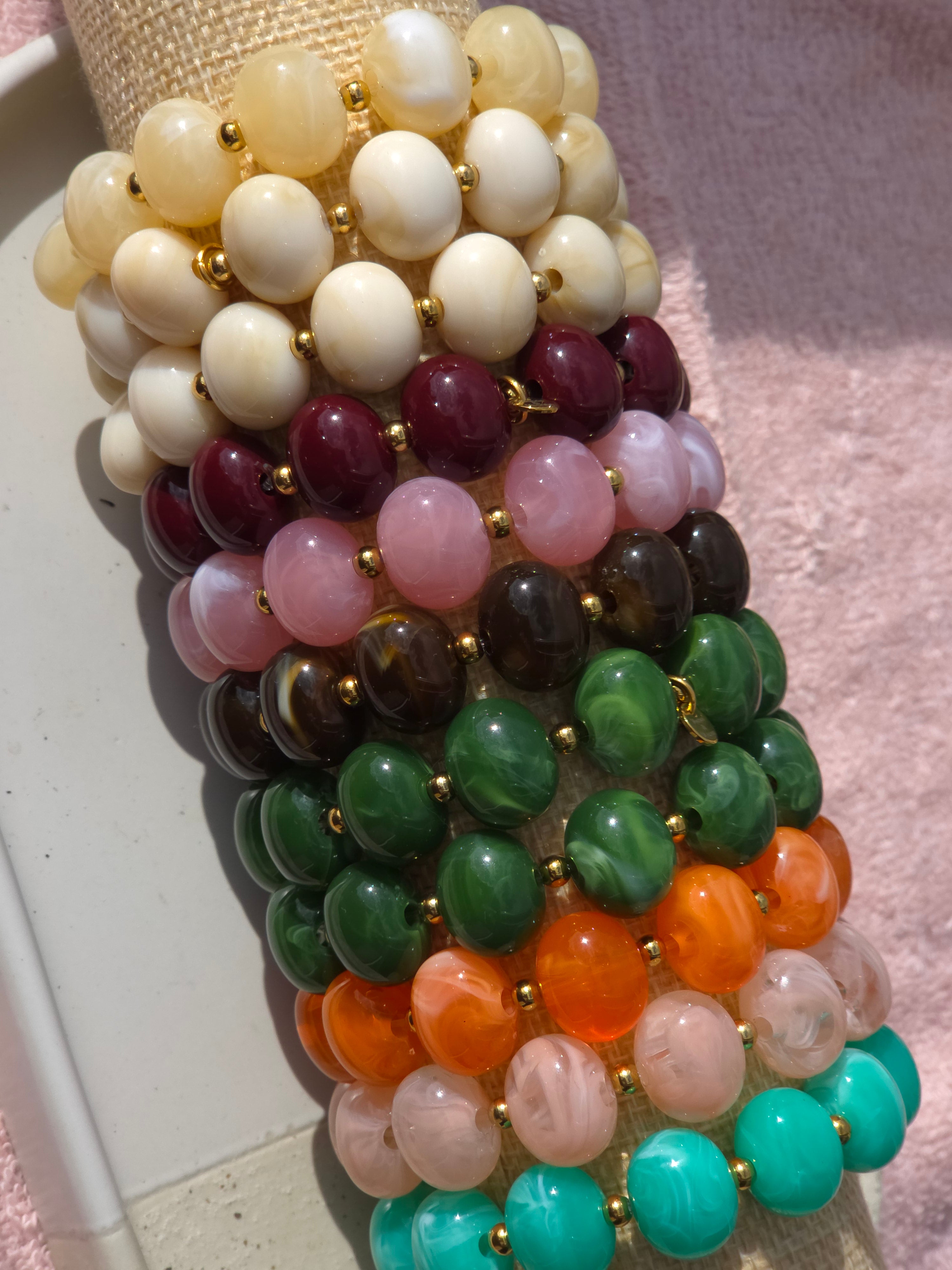 Armband Dames Ovals 15x10mm kralen